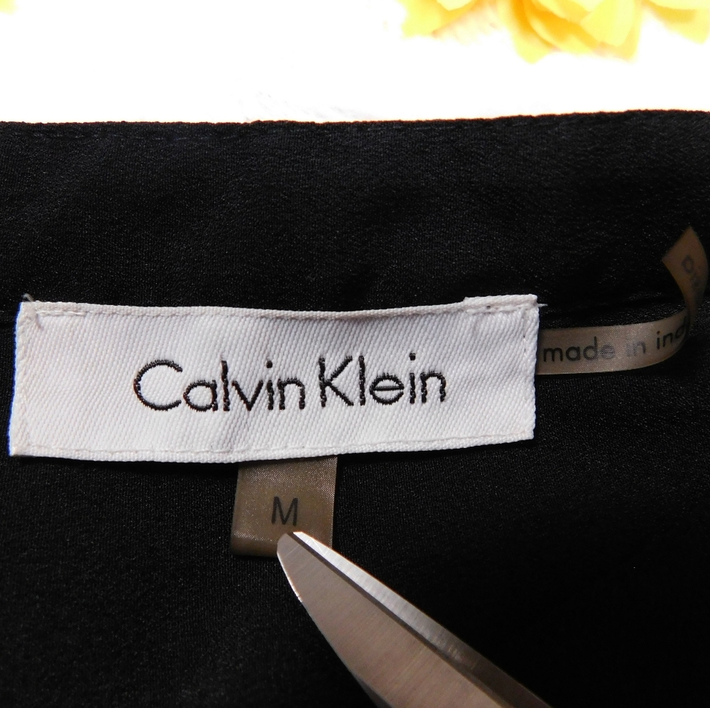 Calvin Klein Black Button Down Blouse - image 4
